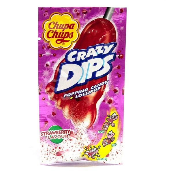 Конфета Chupa Chups Crazy Dips Strawberry 14g 2569 фото