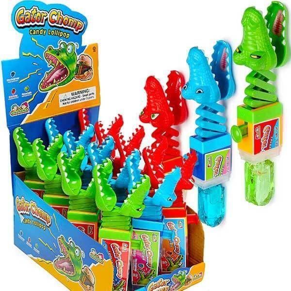 Игрушка-крокодил с леденцом Gator Chomp 12*17g 1251 фото
