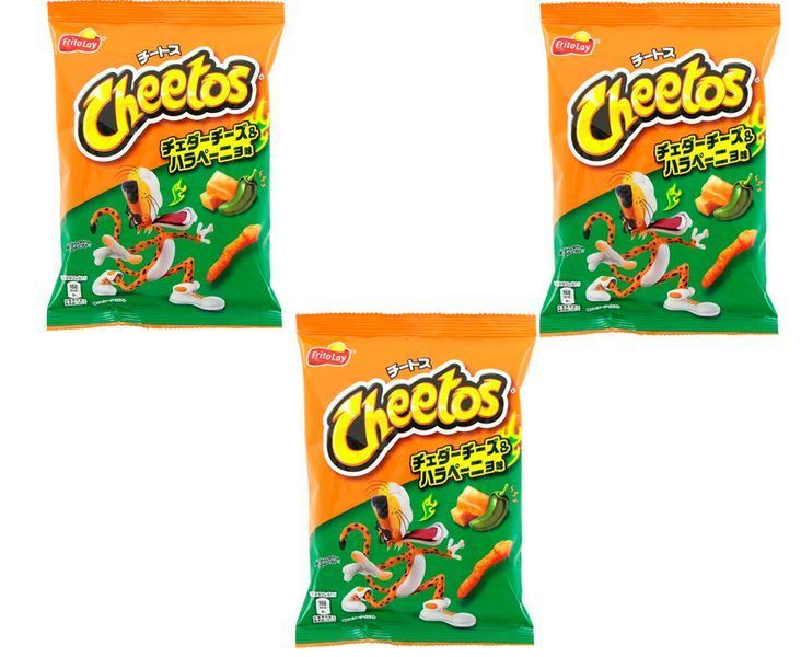 Чіпси Cheetos Spicy Cheese зі смаком сиру чеддер та халапеньо 65г 6800 фото