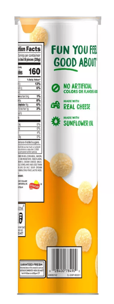 Сирні кульки Simply Cheetos Minis Canister White Cheddar Chips 102.7г 10609 фото