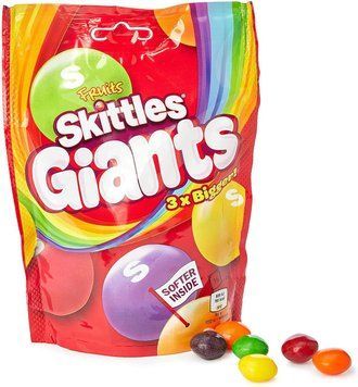 Драже Skittles Giants Fruits 3X Bigger 141g 4065 фото