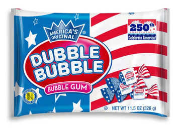Жувальна гумка Dubble Bubble Flag Twists Bubble Gum 326г 11209 фото