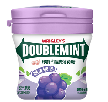 Драже Wrigley's Doublemint Crispy Mints Grape Mint 80г 10910 фото