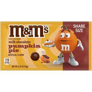 Шоколадные драже M&M'S Halloween Pumpkin Pie Milk Chocolate Candy 70г 7366 фото