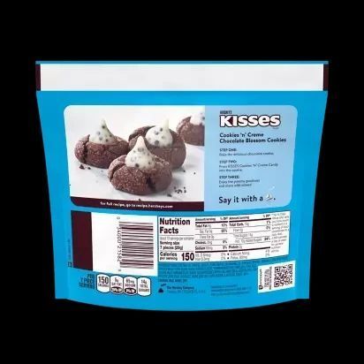 Шоколадные конфеты Hershey's kisses cookies n creme 283 g 4172 фото