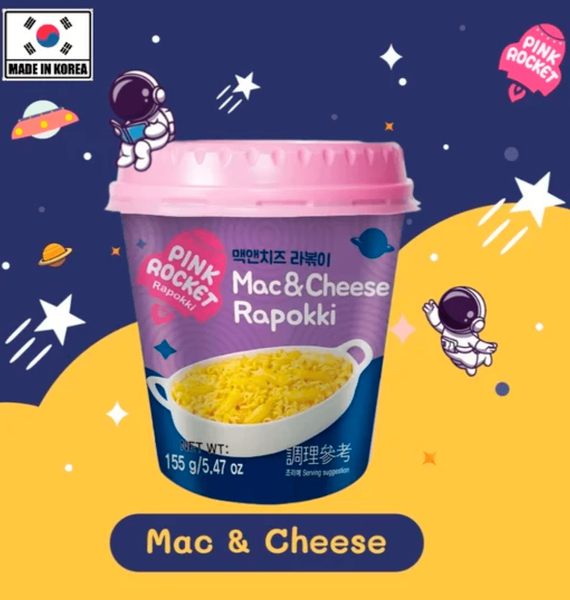 Рапоккі Pink Rocket Rapokki Mac&Cheese із сирним соусом 155г 8878 фото