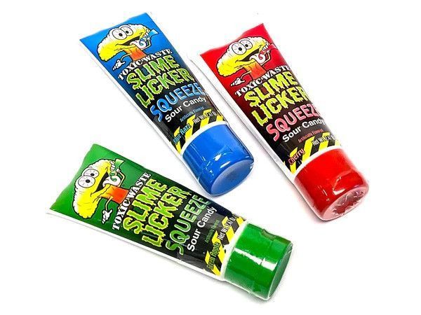 Жидкая конфета Toxic Waste Slime Licker Squeeze Candy 70g Cherry 4906 фото