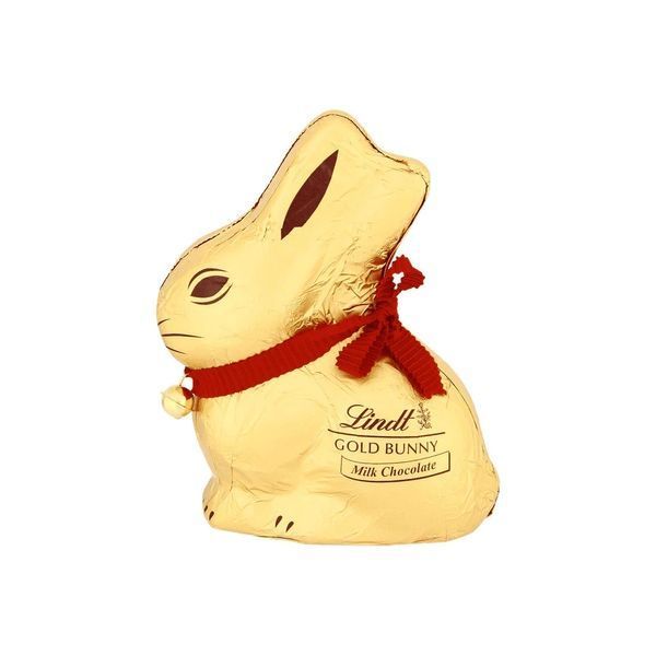Шоколадный заяц Lindt Gold Bunny Milk Chocolate, 100 г 6414 фото