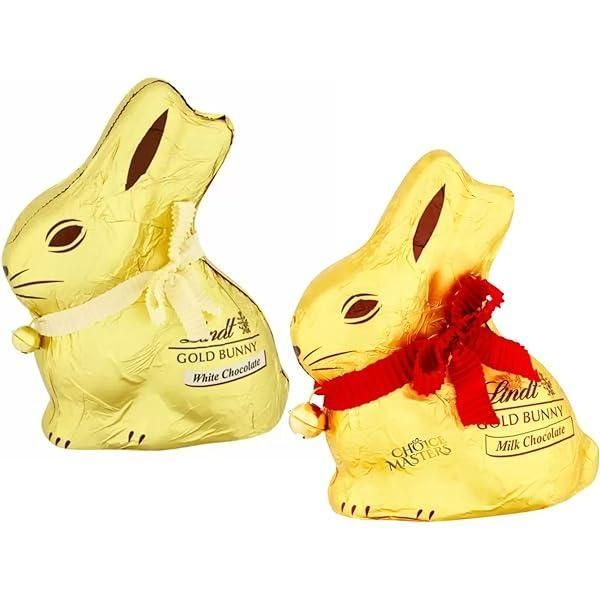 Шоколадный заяц Lindt Gold Bunny Milk Chocolate, 100 г 6414 фото