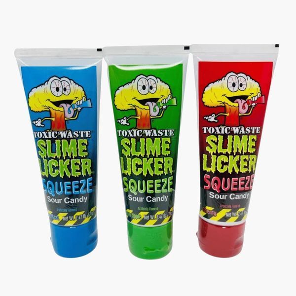 Жидкая конфета Toxic Waste Slime Licker Squeeze Candy 70g Cherry 4906 фото