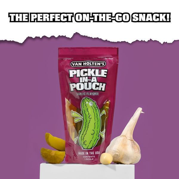 Кислий огірок Van Holten's Pickle-In-A-Pouch Garlic Pickles 1шт 8218 фото