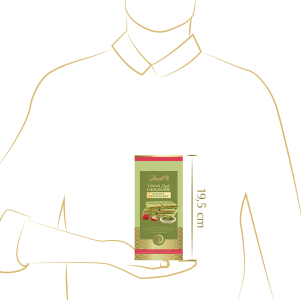 Шоколад Lindt Tokyo Style Chocolade Matcha Strawberry 145г 10708 фото