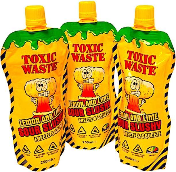Напиток Toxic Waste Lemon & Lime Sour Slushy 250мл 8710 фото
