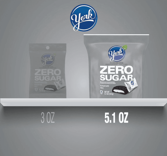 Шоколадні цукерки York Chocolate Peppermint Patties Zero Sugar 144г 10314 фото