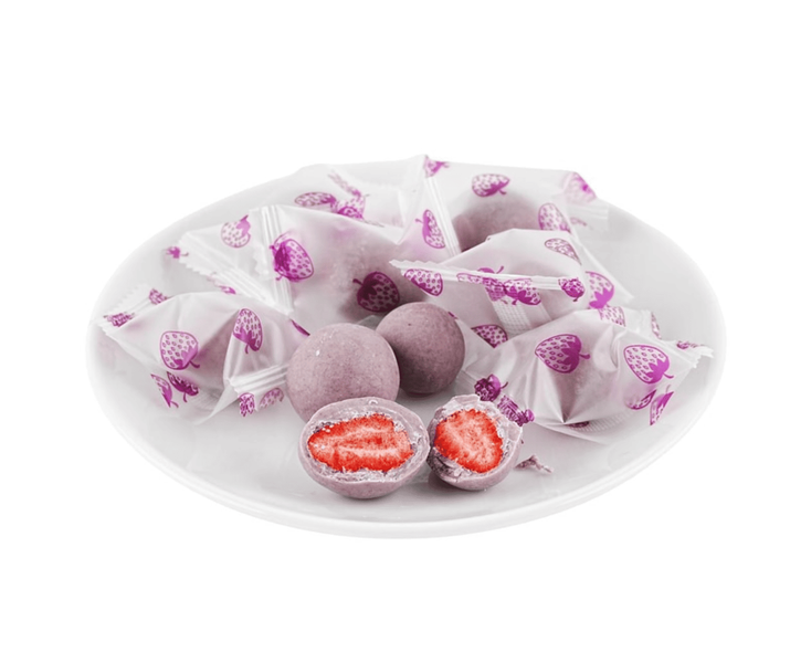 Сублимированная клубника в шоколаде Teyishi Freeze-Dried Whole Strawberry Chocolate Rose 60г 11580 фото