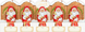 Набор шоколадных Санта-Клаусов Lindt Santa Milk Perforation 5шт, 50г 9589 фото 1