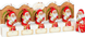Набор шоколадных Санта-Клаусов Lindt Santa Milk Perforation 5шт, 50г 9589 фото 2