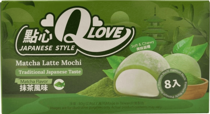 Моти QLove Matcha Latte Mini Mochi 80г 10758 фото
