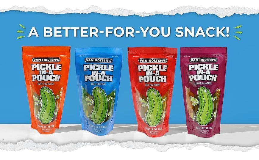 Кислий огірок Van Holten's Pickle-In-A-Pouch Garlic Pickles 1шт 8218 фото