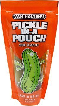 Кислий огірок Van Holten's Pickles Jumbo Sour Pickle-In-A-Pouch 1шт 8219 фото