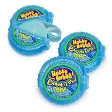 Жвачка Hubba Bubba Blue Raspberry Bubble Tape Sour Блок 12х56 g 4436 фото