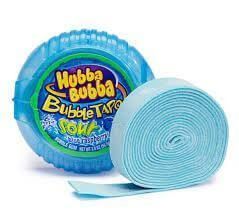 Жвачка Hubba Bubba Blue Raspberry Bubble Tape Sour Блок 12х56 g 4436 фото