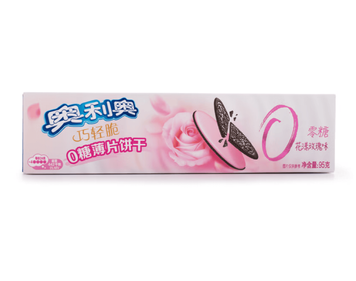 Печенье Oreo Ultra Thins Zero Sugar Floral Rose Flavor 95г 11111 фото