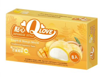 Моти QLove Tropical Mango Mini Mochi 80г 10759 фото