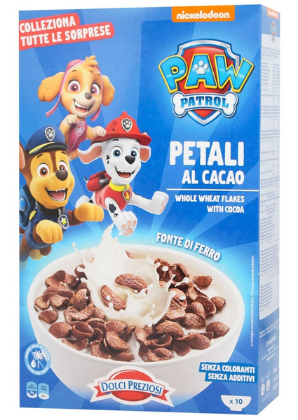 Сухой завтрак Dolci Preziosi цельнозерновые хлопья с какао Paw Patrol 300г 8661 фото