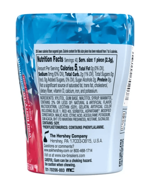 Жувальна гумка Ice Breakers Flavor Shifters Wild Berry на Coolmint Sugar Free Chewing Gum 92г 8979 фото