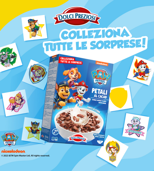 Сухой завтрак Dolci Preziosi цельнозерновые хлопья с какао Paw Patrol 300г 8661 фото