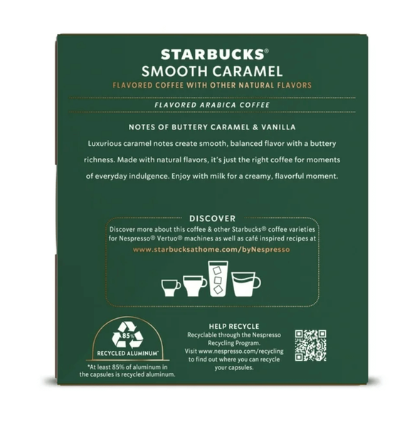 Кофе в капсулах Starbucks By Nespresso Vertuo Line Smooth Caramel 8шт, 100г 8268 фото