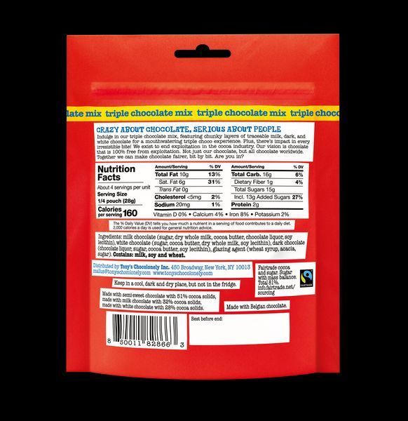 Драже Tony's Chocolonely Lil' Bits тройной шоколадный микс 113г 6901 фото