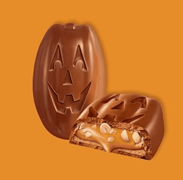 Шоколадный батончик Snickers Pumpkins Shaped Chocolate Candy Bar 31г 9480 фото