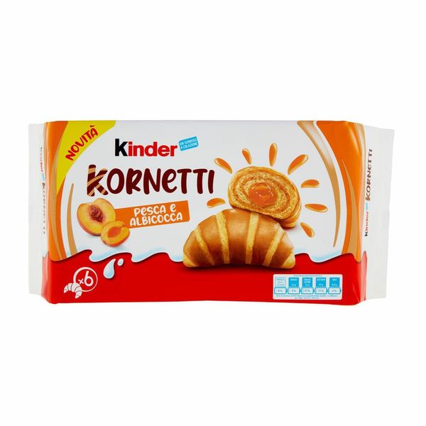 Круассаны Kinder Kornetti Peach&Apricot 252g 4954 фото