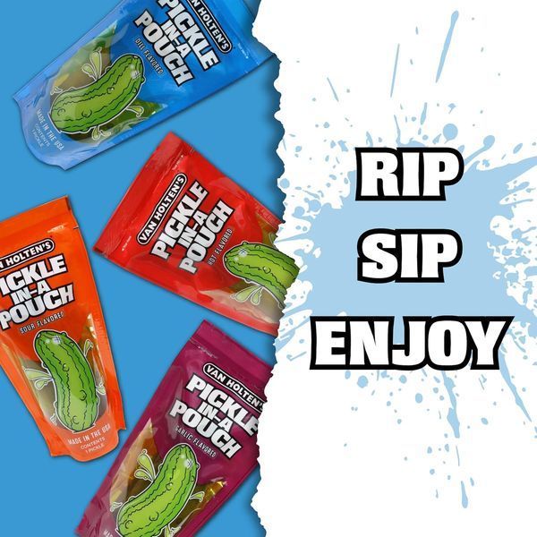 Кислий огірок Van Holten's Pickles Jumbo Sour Pickle-In-A-Pouch 1шт 8219 фото