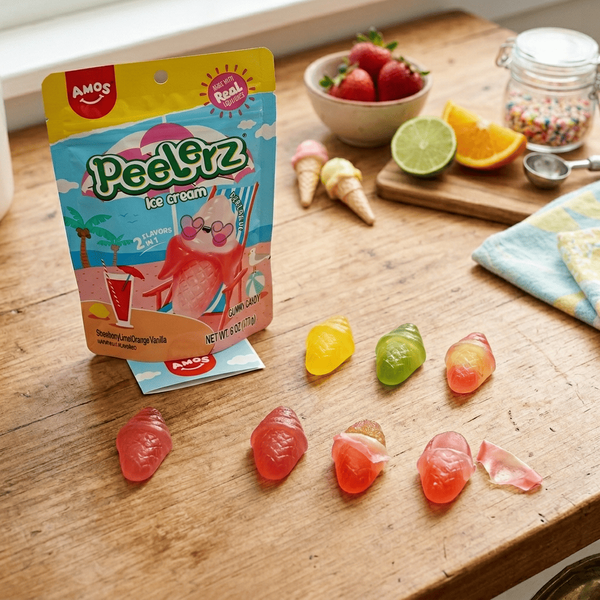 Желейні цукерки Amos Gummy Peelerz Ice Cream 170г 11061 фото