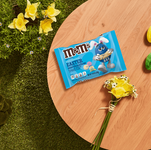 Драже M&M's White Chocolate Easter Marshmallow Treat 210г 10809 фото