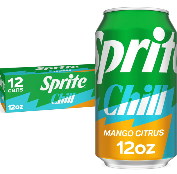 Газований напій Sprite Chill Mango Citrus Soda Pop 355мл 11432 фото