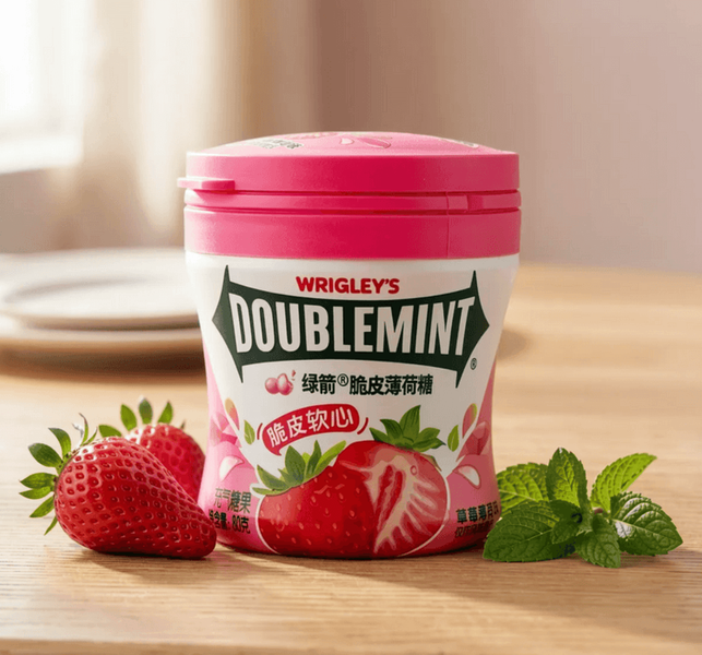 Драже Wrigley's Doublemint Strawberry Chewy Mint Candy 80г 10911 фото