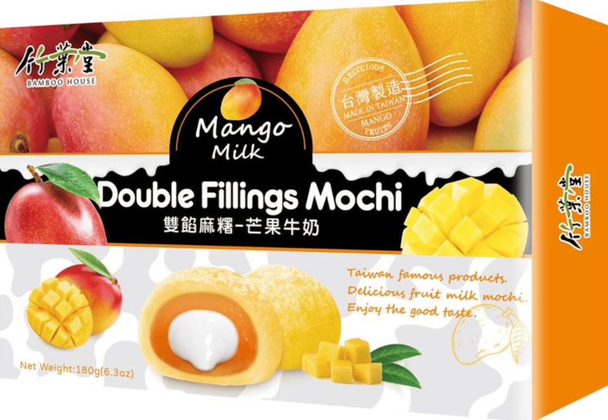 Пирожные моти Bamboo House Double Fillings Mochi Mango Milk 180г 9029 фото