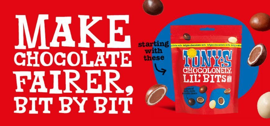 Драже Tony's Chocolonely Lil' Bits тройной шоколадный микс 113г 6901 фото