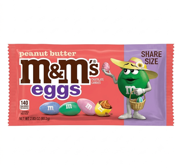Драже M&M's Peanut Butter Eggs Chocolate Easter Candy 80.2г 11582 фото
