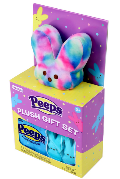 Пасхальный набор с игрушкой Peeps Tie Dye Bunny Plush Toy 42г 8515 фото