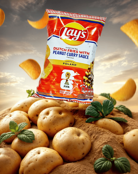 Чипсы Lay's FIFA Dutch Fries with Peanut Curry Sauce 200г 10863 фото