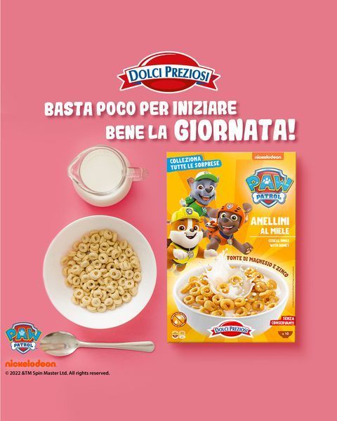 Сухой завтрак Dolci Preziosi злаковые колечки с мёдом Paw Patrol 300г 8662 фото