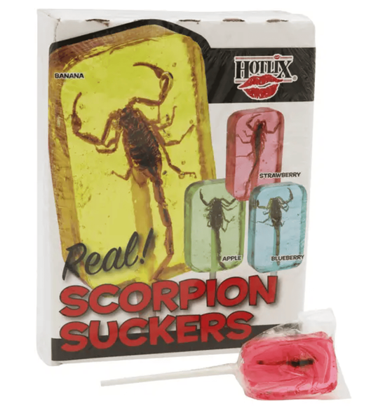 Леденец со скорпионом Hotlix Scorpion Suckers Lollipop 1шт, 28г 9967 фото