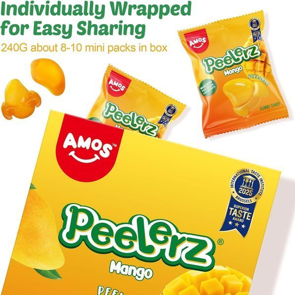 Жевательные конфеты Amos Peelerz Gummy Mango 85г 10316 фото