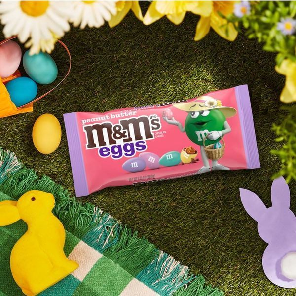 Драже M&M's Peanut Butter Eggs Chocolate Easter Candy 80.2г 11582 фото