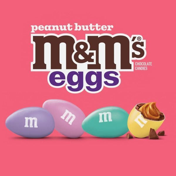 Драже M&M's Peanut Butter Eggs Chocolate Easter Candy 80.2г 11582 фото